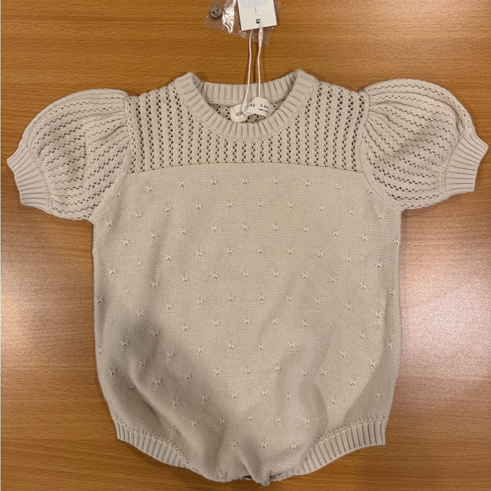 Quincy Mae Pointelle Knit Romper